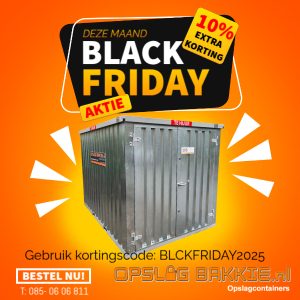 1x Opslagbakkie voor de deur